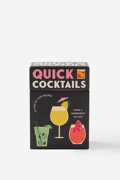 Quick Cocktails Card Deck, ASSORTED