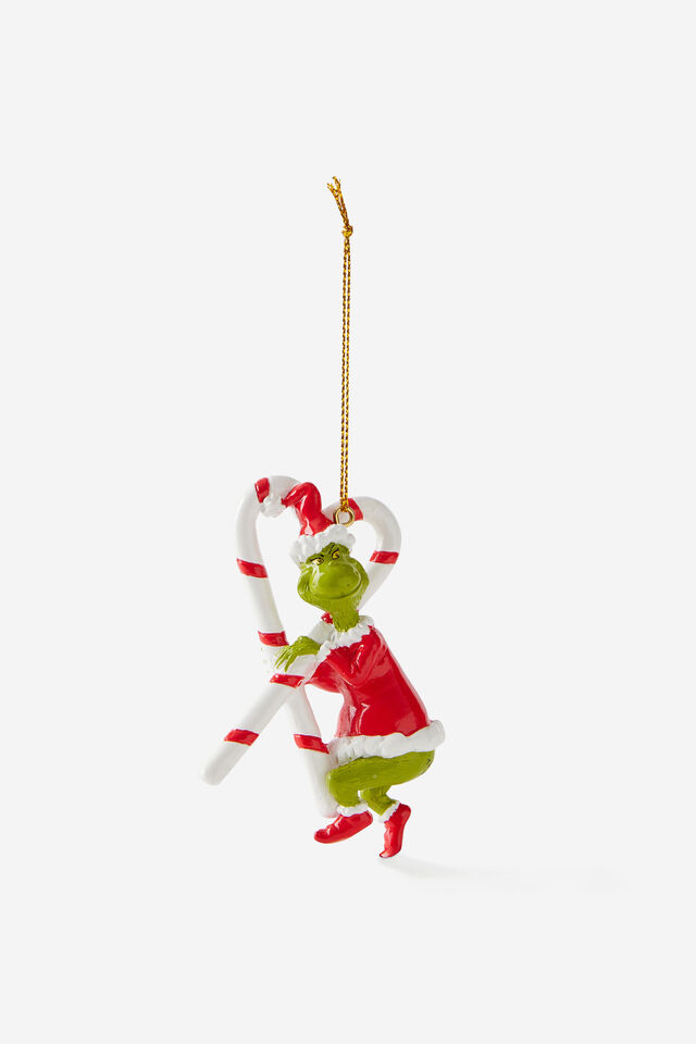 Collab Resin Christmas Ornament, LCN DRS GRINCH CANDY CANES