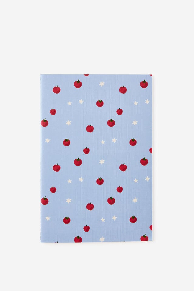 A5 3 Pack Lined Notebooks, APPLES RED GUIDE
