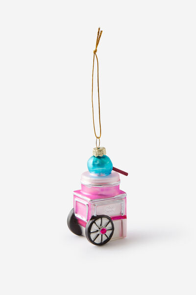 Shaped Glass Ornament, FAIRY FLOSS MACHINE