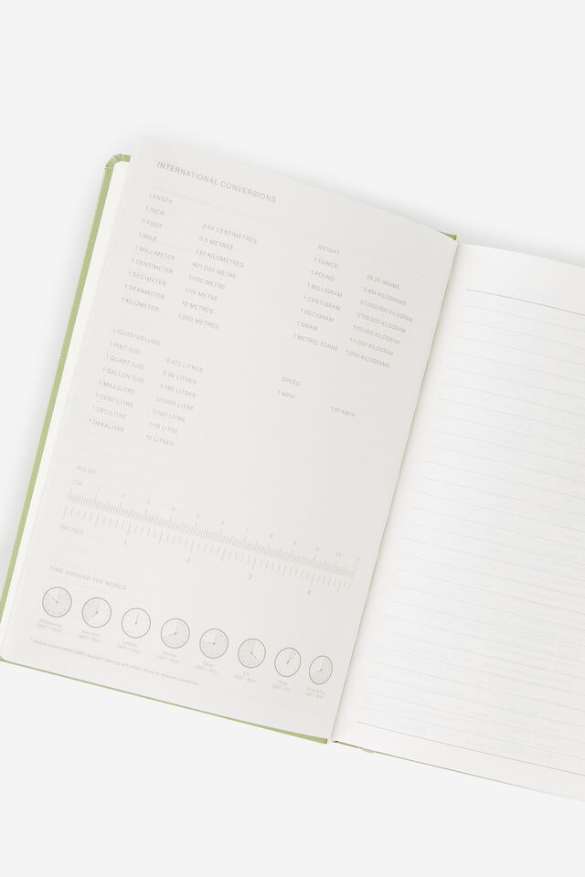 2026 A5 Daily Hard Metro Diary, Little Treats Bay Leaf