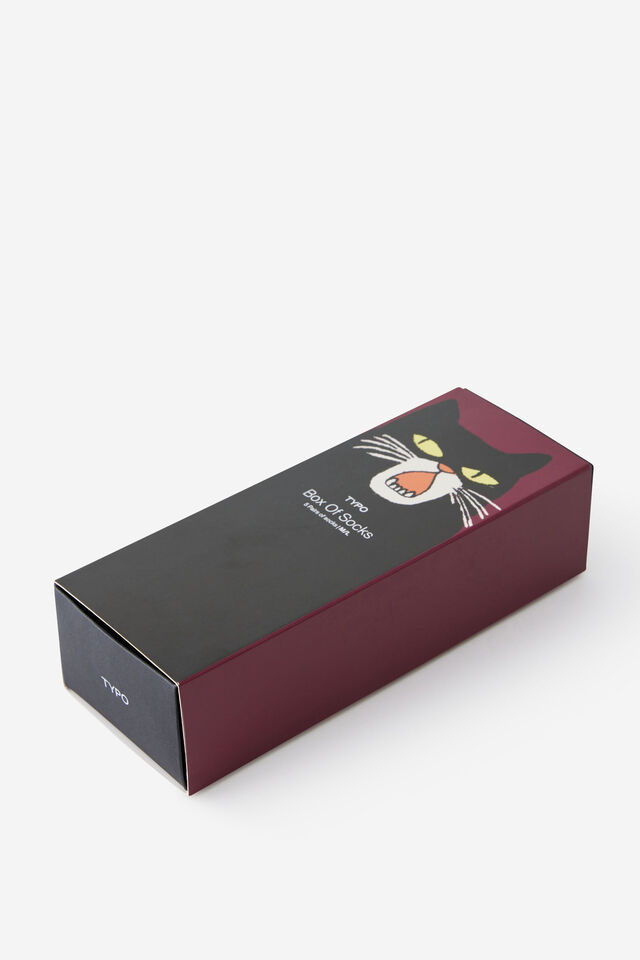 Box Of Socks, CAT LOVERS (M/L)