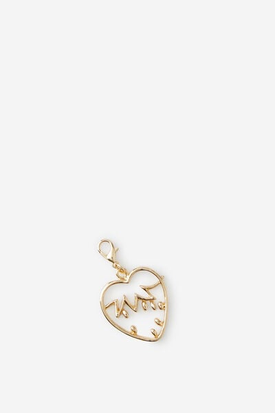 Icon Charm, GOLD STRAWBERRY