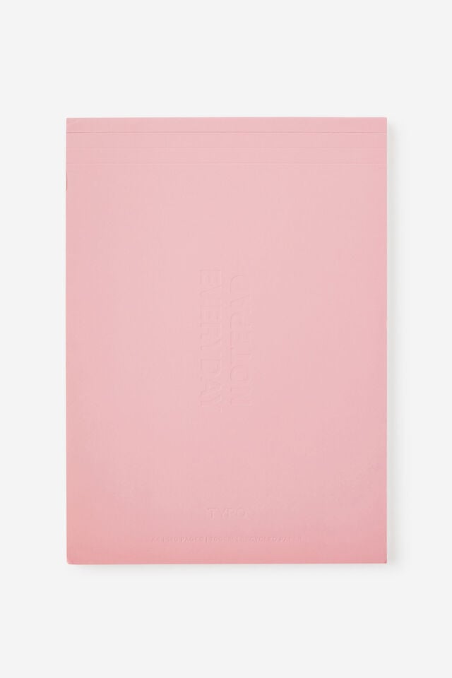 A4 Lined Notepad, STRAWBERRY MILK