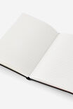 Personalised B6 Hard Cover Lined Notebook, BLACK - alternate image 3