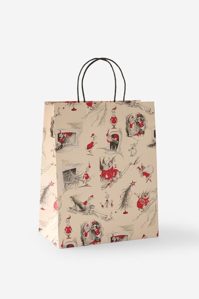 Gift Bag Medium, LCN DRS GRINCH CHISTMAS