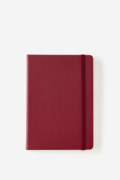 Metro B6 Hard Lined Notebook, Cabernet