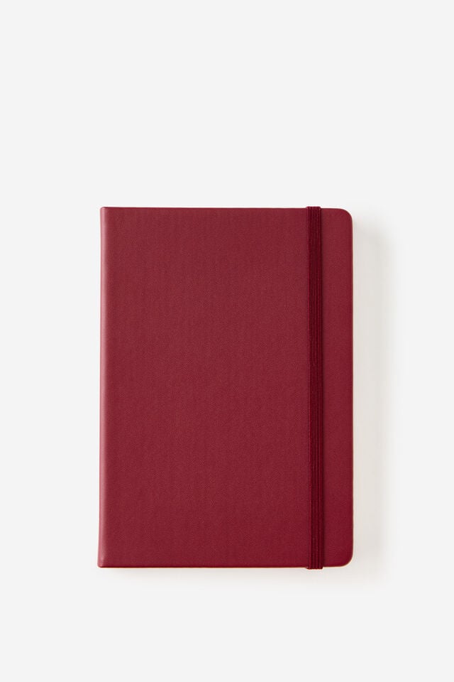Metro B6 Hard Lined Notebook, Cabernet