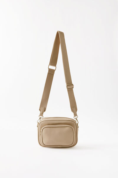 Pro Camera Crossbody, CHAI LATTE