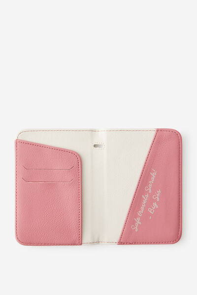 Personalised Passport Holder, ROSE WATER