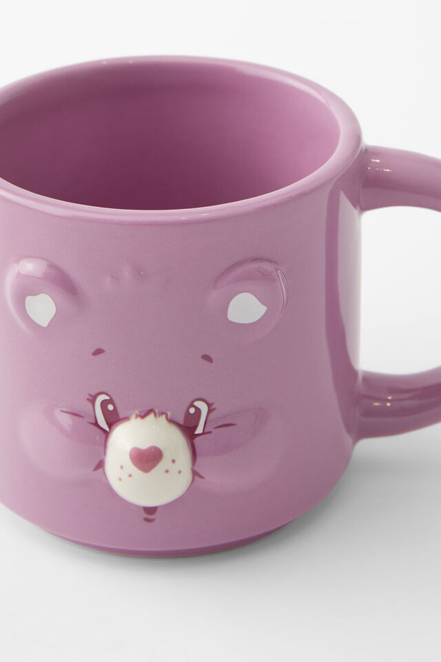 Collab Novelty Shaped Mug, LCN CLC CARE BEARS SHARE BEAR FACE