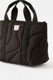 Campus Lunch Tote, BLACK / QUILTED - alternate image 2