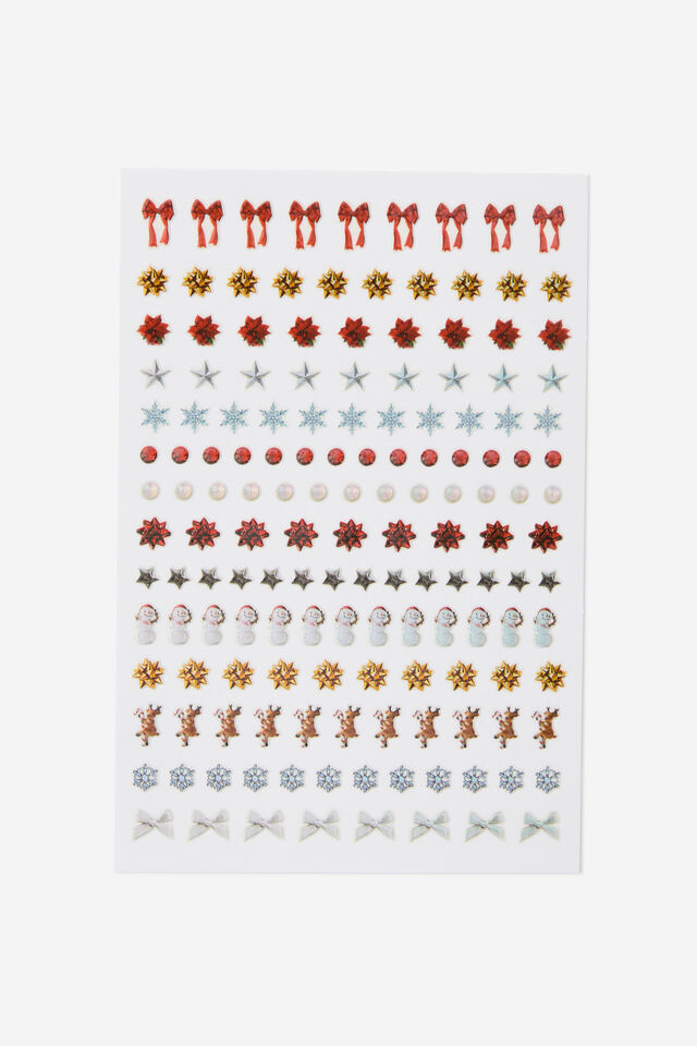 Lcn Nail Sticker Sheet, XMAS ICONS
