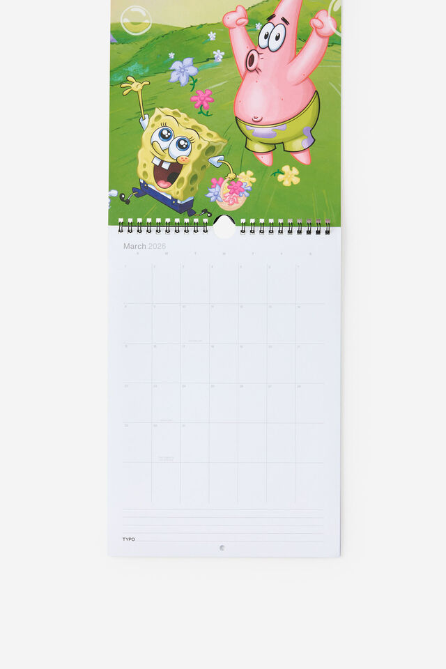 2026 Get A Date Wall Calendar, LCN NIC SPONGEBOB