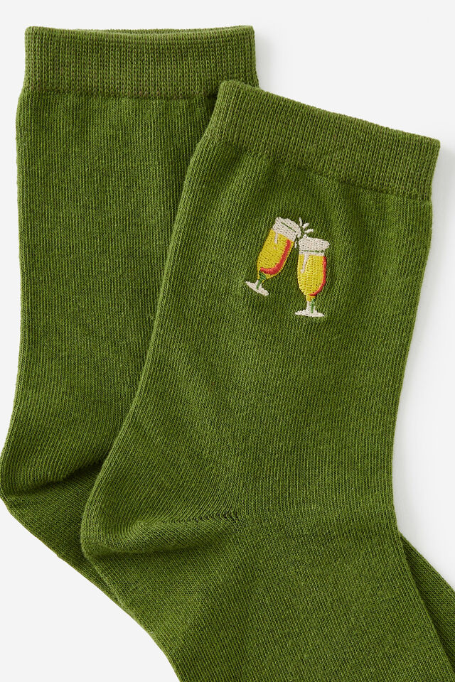 Mid Crew Socks, CHEERS BIG EARS