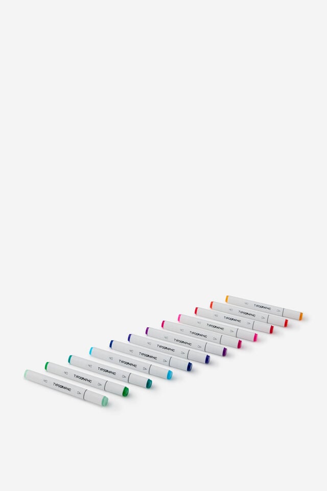 Artists Dual Art Marker 12Pk, BRIGHTS V2