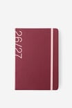 26/27 A5 Weekly Hard Diary, CABERNET - alternate image 1