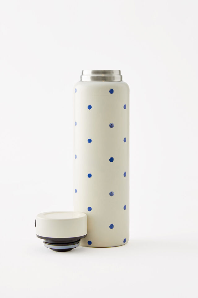 On The Move 500Ml Drink Bottle 2.0, BLUEBERRY POLKA
