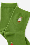 Mid Crew Socks, I  LOVE CHIPS - example image 3