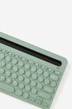 Wireless Keyboard With Built-In Tech Stand, TYPO GREEN - alternate image 2