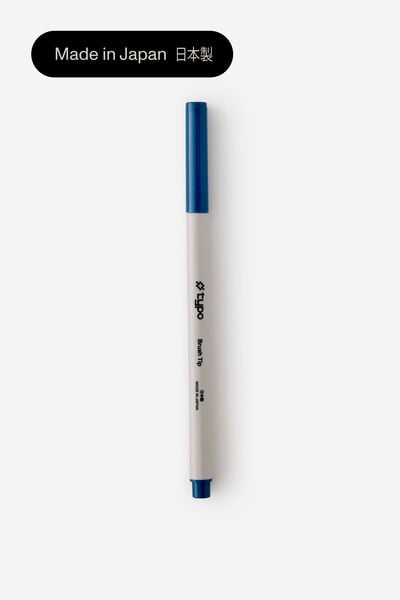 Brush Tip Pen, ORIENTAL BLUE