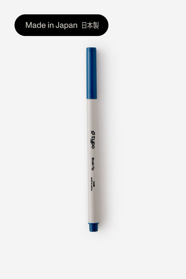 Brush Tip Pen, SAPPHIRE BLUE