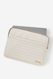 Personalised Pro 16 Inch Laptop Case, TAN CHECK - alternate image 2