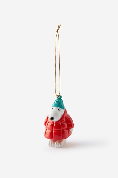 Collab Resin Christmas Ornament, LCN PEA SNOOPY JACKET