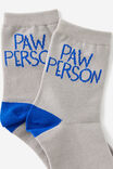 Mid Crew Socks, PAW PERSON - alternate image 2