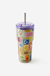 Smoothie Cup 600Ml, STAMP PATTERN - example image 2