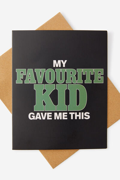 Love Card, MY FAVOURITE KID GAVE ME THIS GREEN
