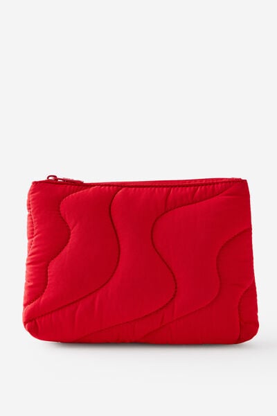 Quilted Pencil Case, SWEET RED