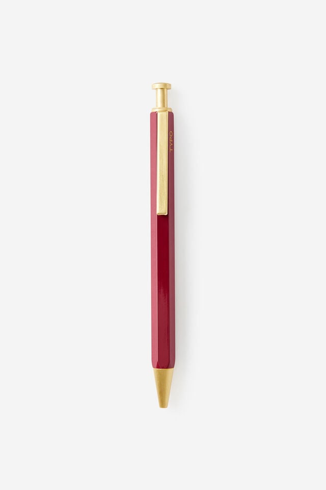 Hexagonal Ballpoint Pen, CABERNET