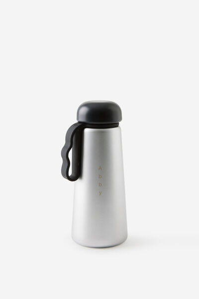 Personalised Quencher 450Ml, CHROME SILVER