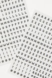 Lcn Nail Sticker Sheet, ALPHA & ICONS - alternate image 3