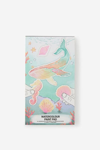 Mini Watercolour Paint Pad 2.0, AQUAMARINE