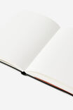 Personalised A5 Hard Cover Plain Notebook, BLACK - example image 3