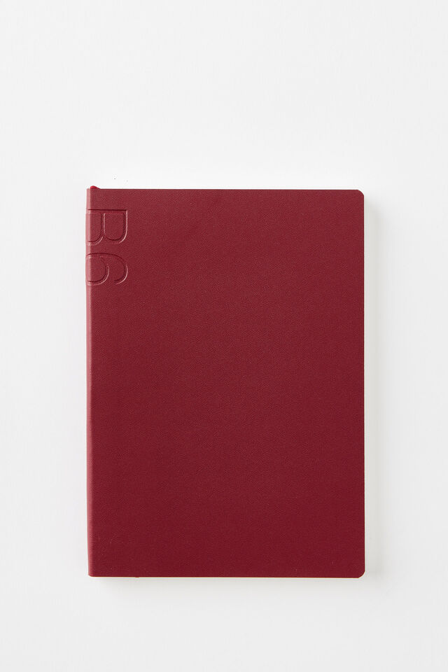 B6 Soft Cover Lined Notebook, CABERNET