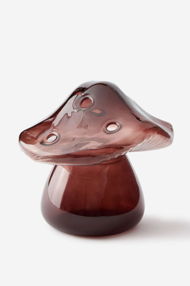 Shaped Glass Vase, MUSHROOM