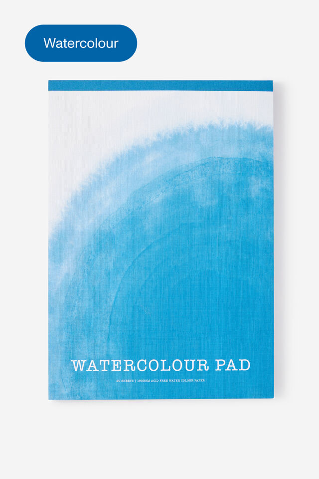 A4 Watercolour Art Pad, AZURE WATERCOLOUR