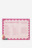 12Pk Paper Placemats, SANTAS NAUGHTY LIST - example image 1