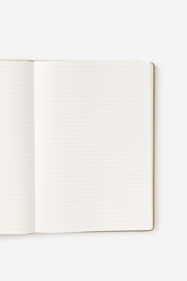 Metro B5 Hard Lined Notebook, Chai