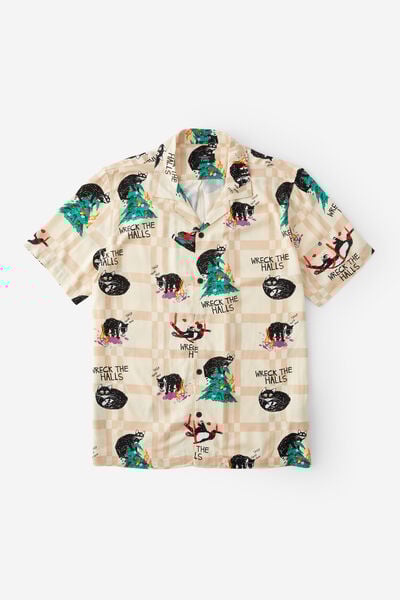 Christmas Party Shirt, CAT WRECK THE HALLS