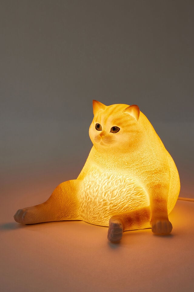 Resin Shaped Lamp, GINGY FAT CAT