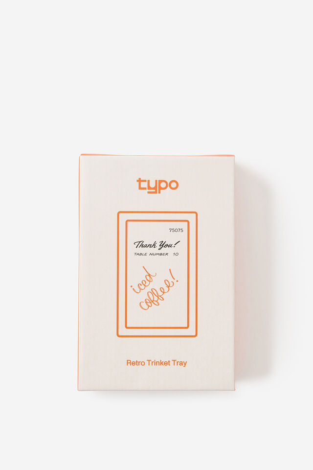 Retro Trinket Tray, ICE COFFEE RECEIPT
