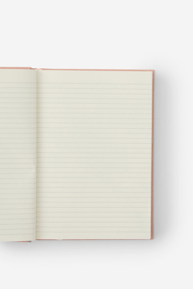 Loft A5 Lined Notebook, Pink Clay Pansy