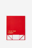 Medium Magnetic Flat Pack Box, THIS IS YOUR PRESENT RED & GOLD - alternate image 3
