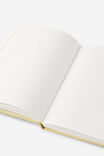 Personalised Metro A5 Hard Lined Notebook, Limoncello - alternate image 3
