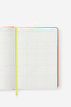 2027 A5 Daily On Schedule Diary, LAVA RED/WASABI - example image 3