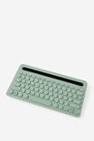 Wireless Keyboard With Built-In Tech Stand, TYPO GREEN - alternate image 3